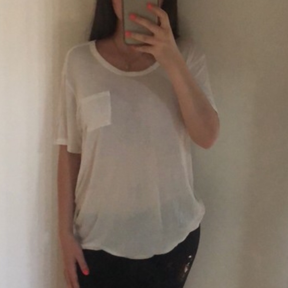 Brandy Melville Scoop Neck T Shirt